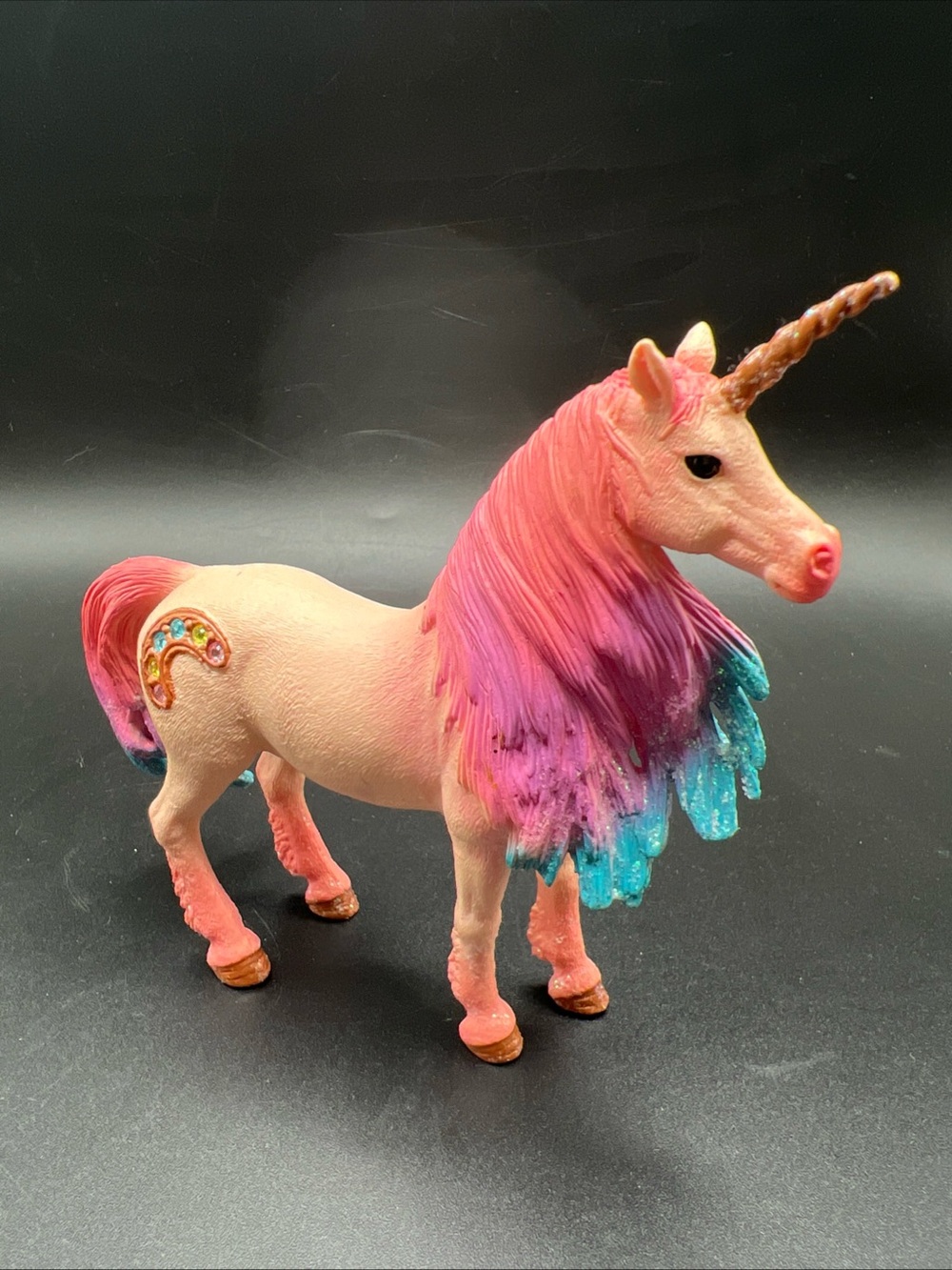 Schleich 2015 Marshmallow Unicorn Mare Bayala Fantasy Toy Figure Glitter Pink